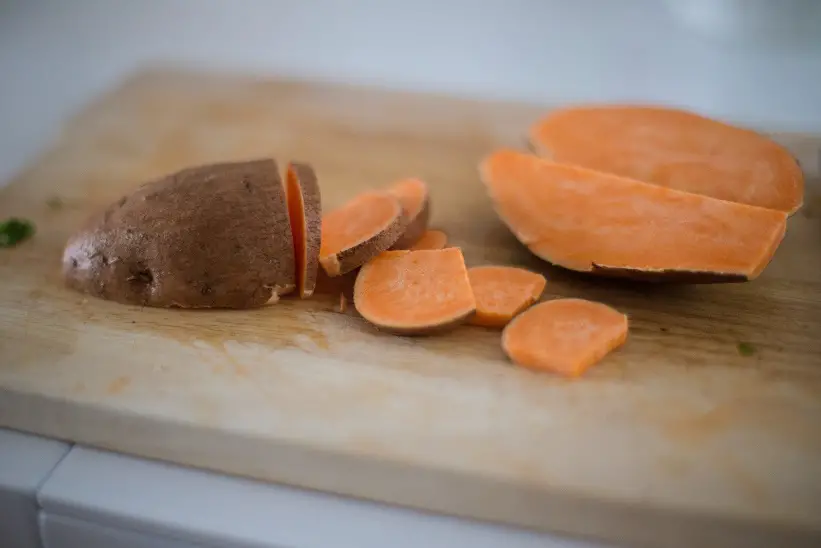 fresh sweet potatoes