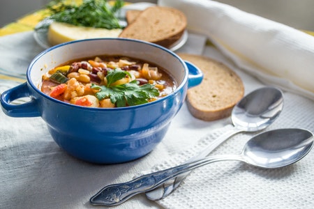 difference between soup and chowder - bowl of soup
