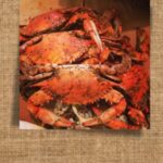 steamed crabs background image