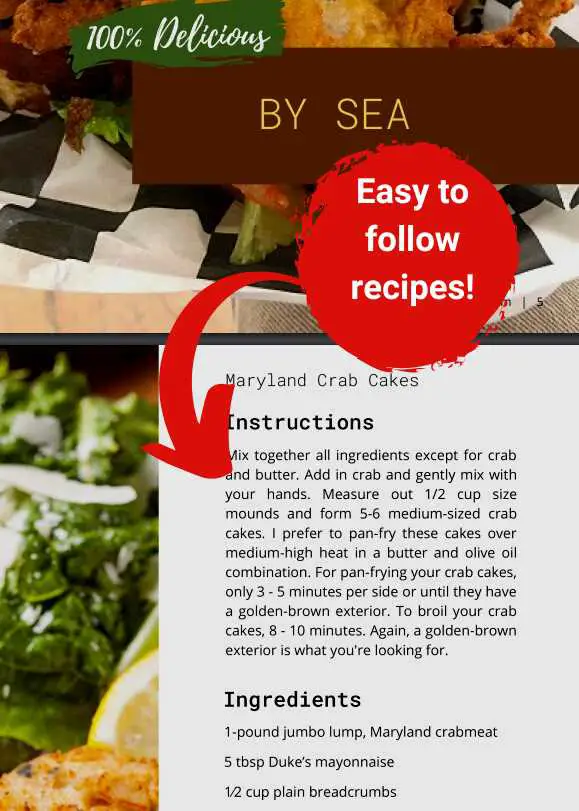 screenshot from recipe book