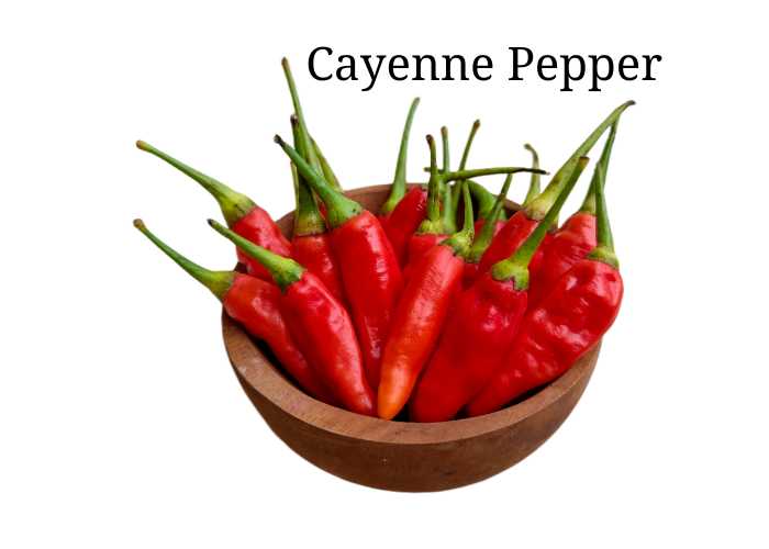 Cayenne pepper for an added kick.