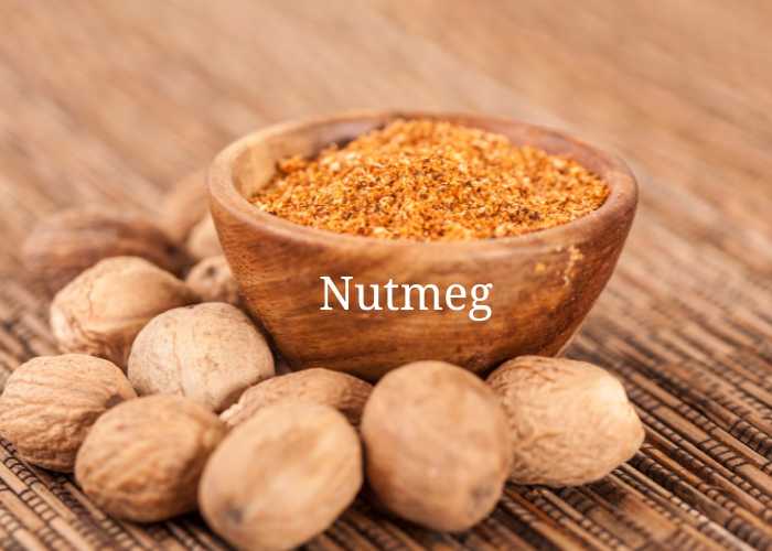 nutmeg - whole and crushed